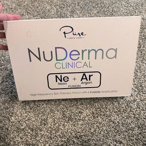 NuDerma Clinical High Frequency Skin Therapy Wand - White